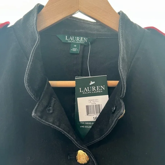 Vintage Ralph Lauren Black Blazer with Gold Buttons - Picture 2 of 10